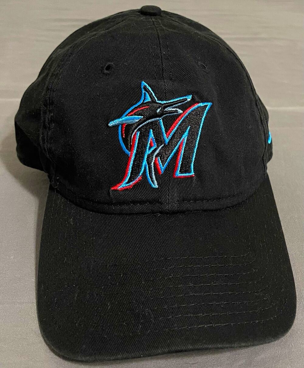 New Era 9TWENTY Miami Marlins Hat Black Adjustable MLB Dad Cap